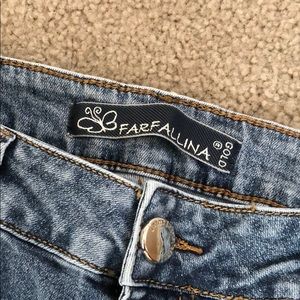 Farfallina gold Italy | Jeans | Nwot 314 Distressed Farfallina Jeans Italy  | Poshmark